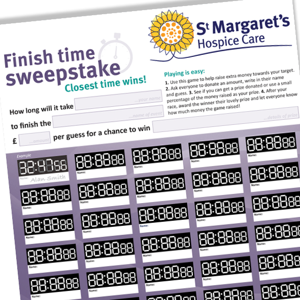 st margaret's hospice care fundraising sweepstake