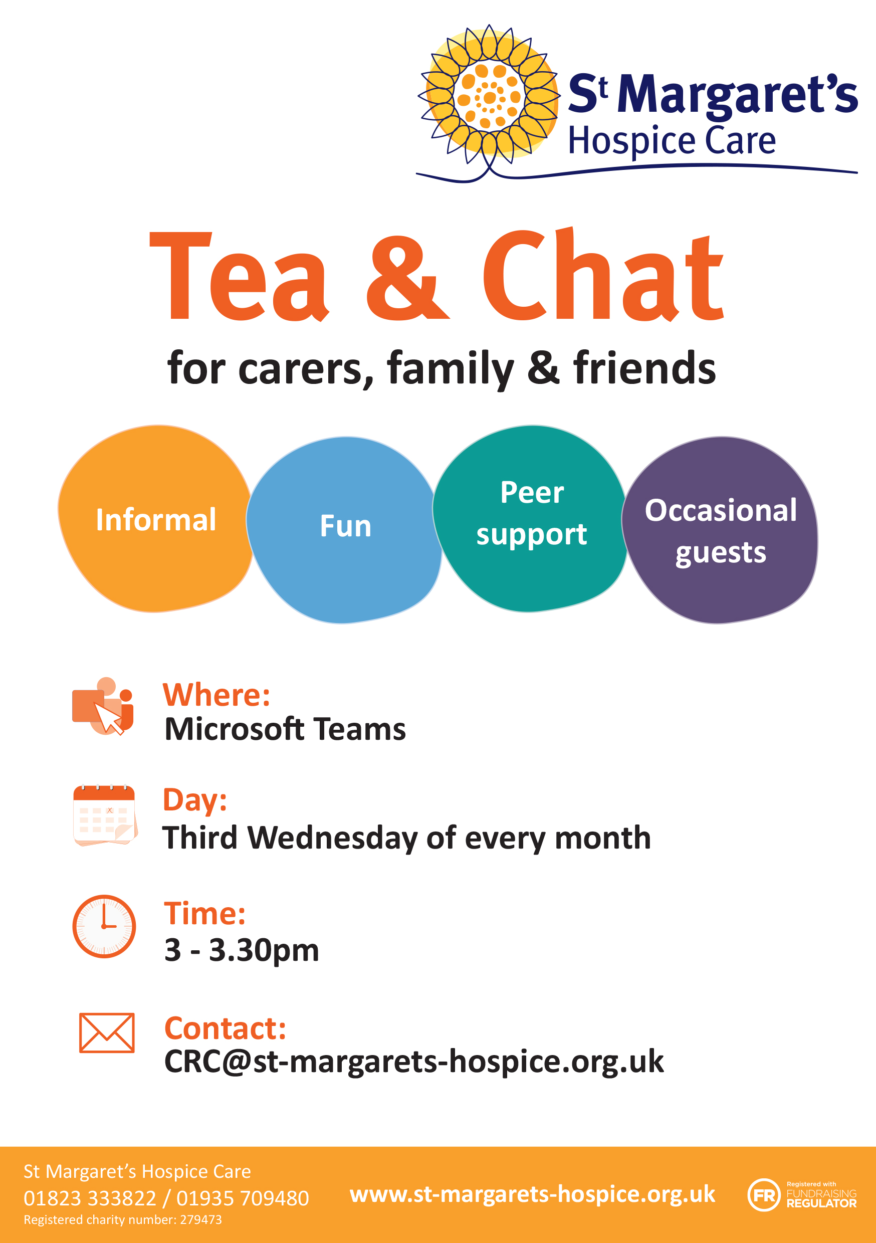 tea and char for carers, family and friends