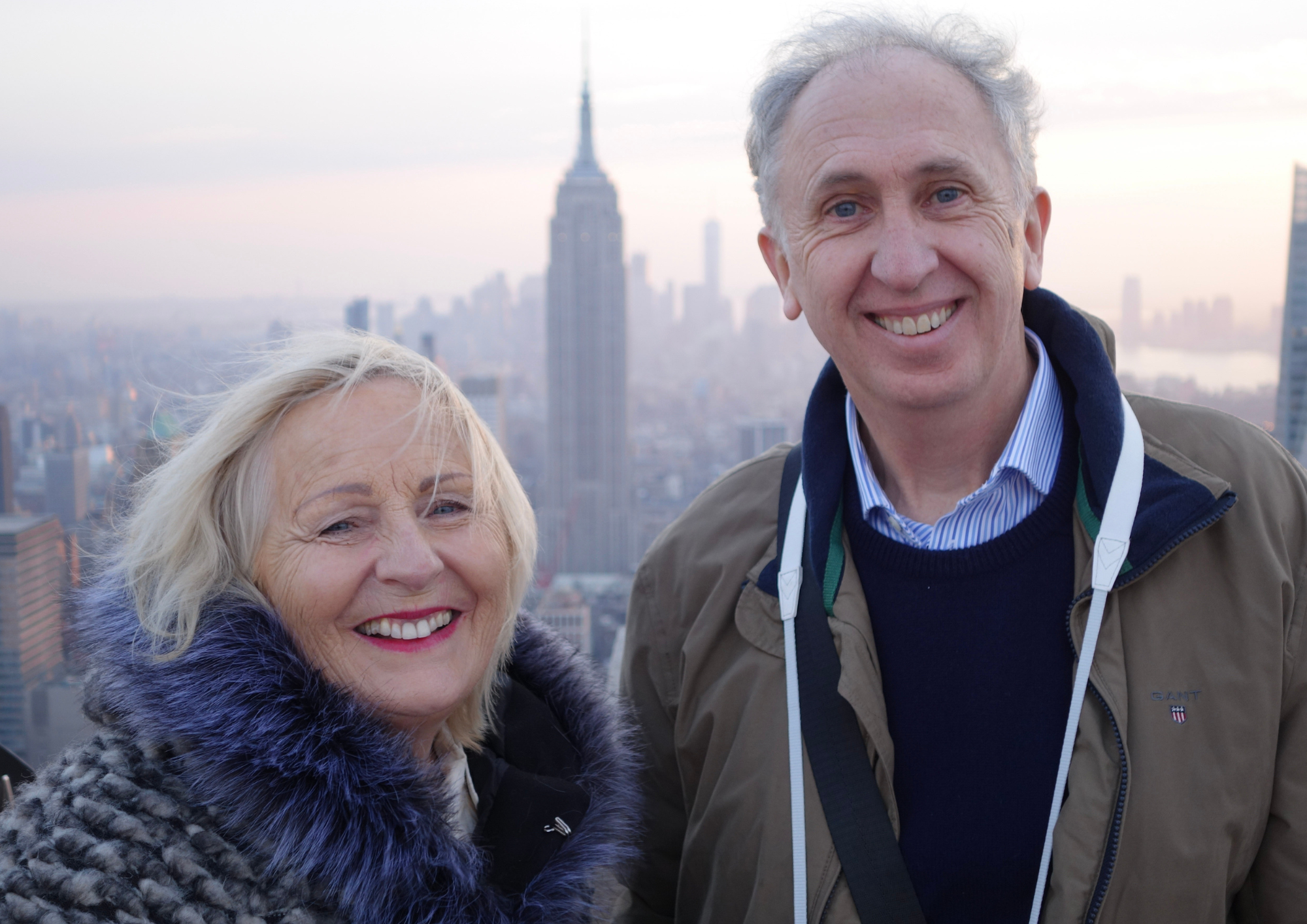 Lynda and David in New York - St Margaret's Hospice Stories Somerset