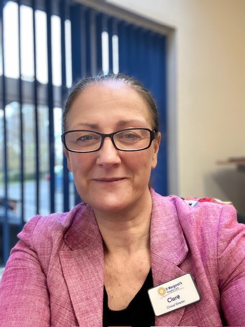 Clare Barton Clinical Director of St Margarets Hospice