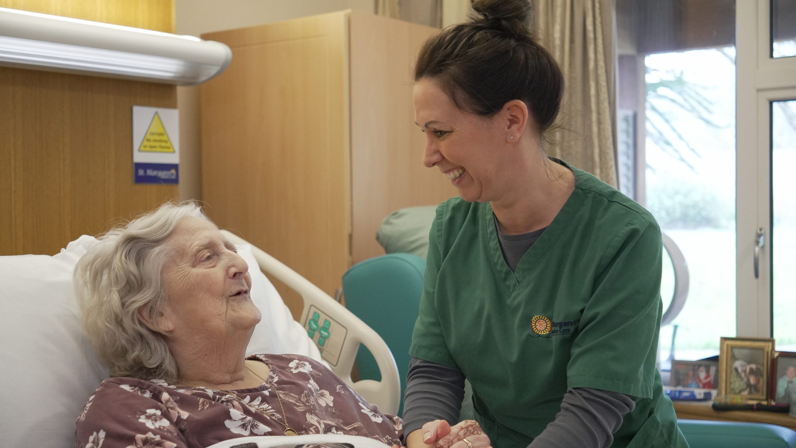 nurse with hopsice patient