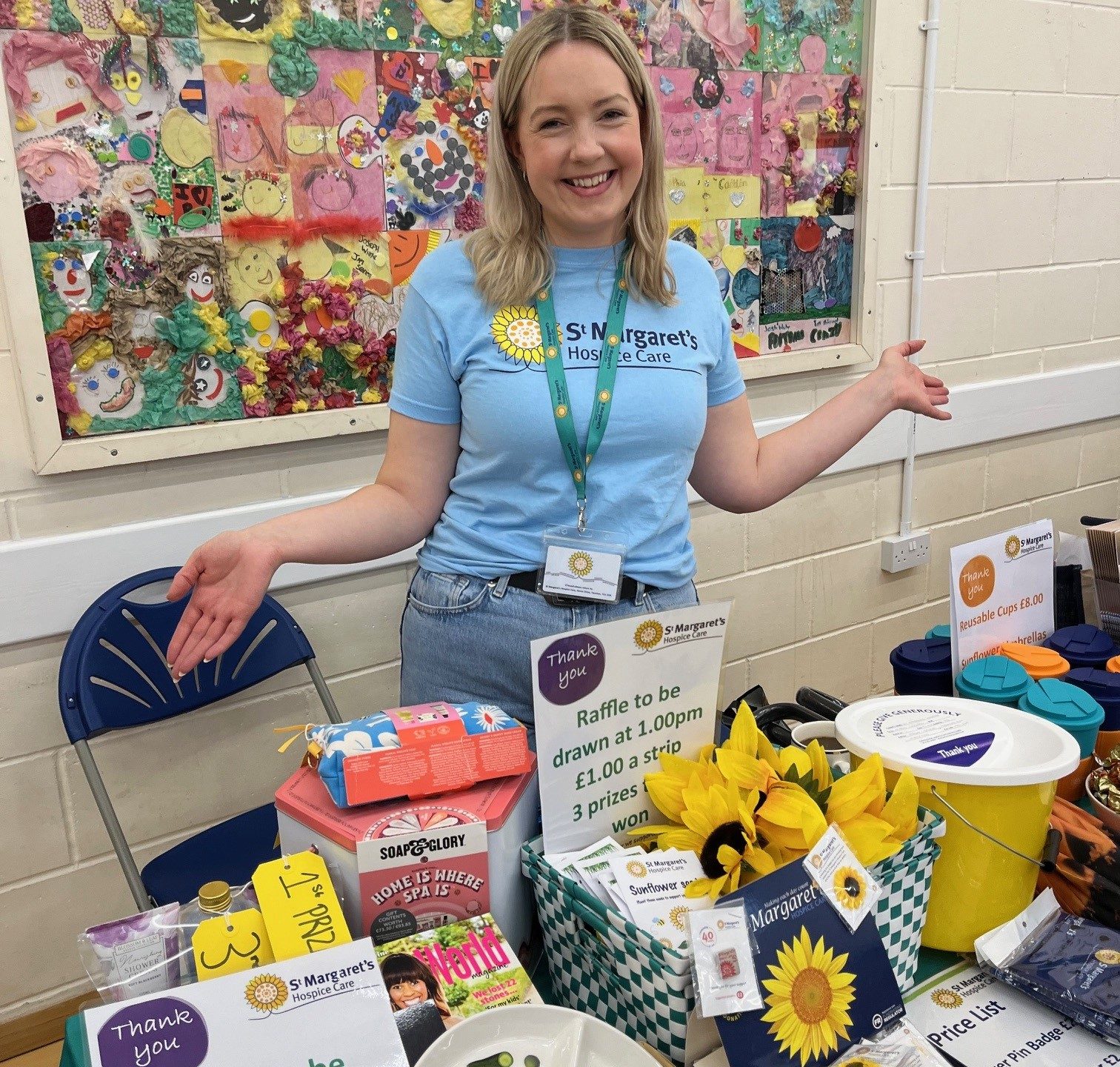 Holly volunteering