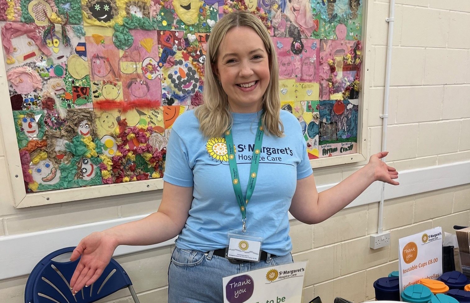 Holly volunteering