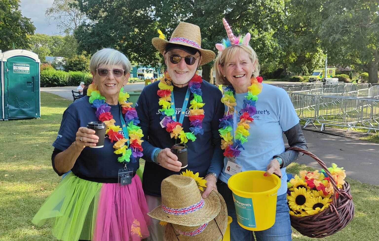 3 fundraising volunteers