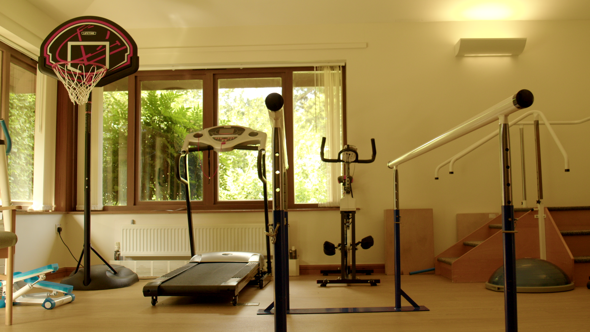 Physio room with equipment
