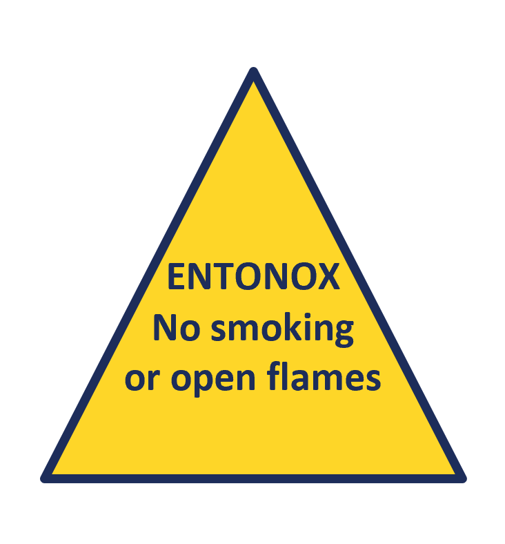 A warning triangle displaying