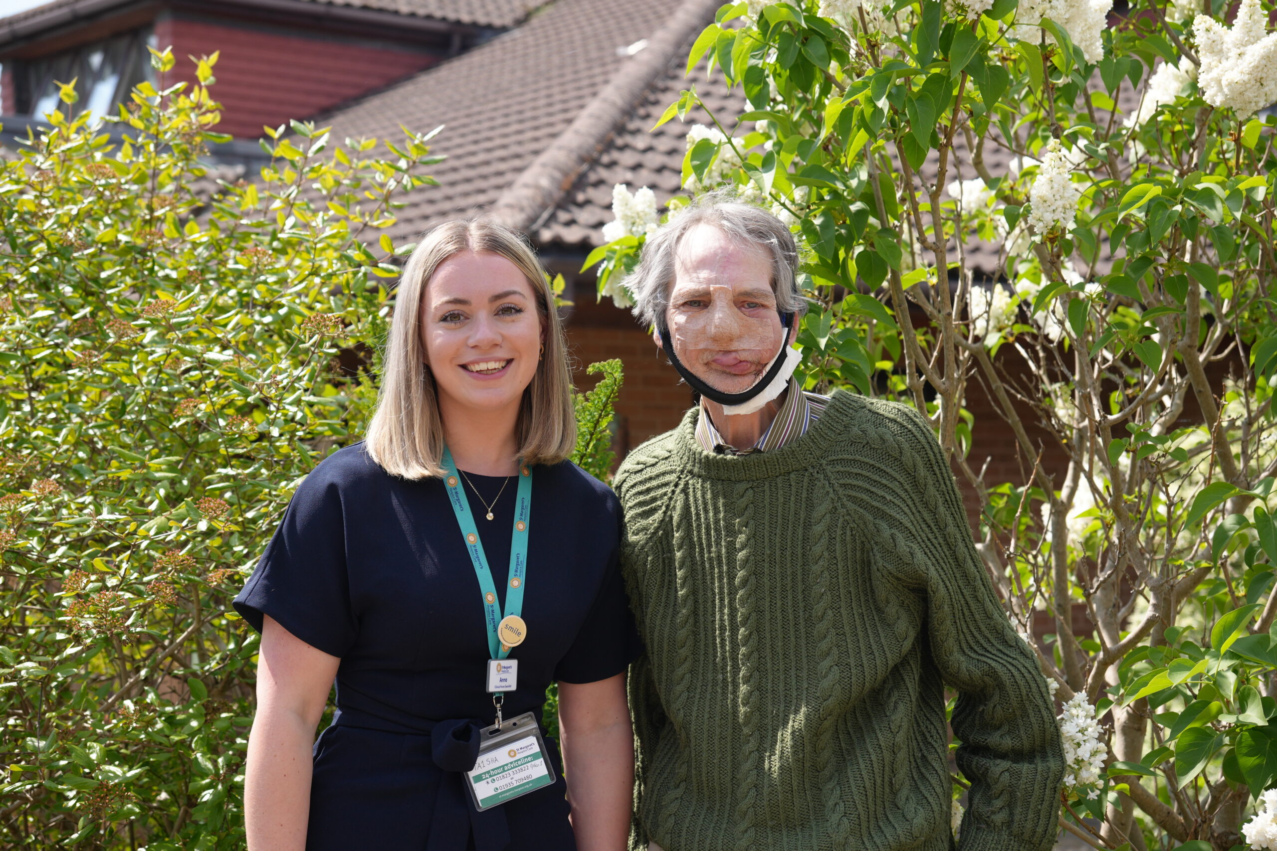 Patient, Richard, with nurse Anna