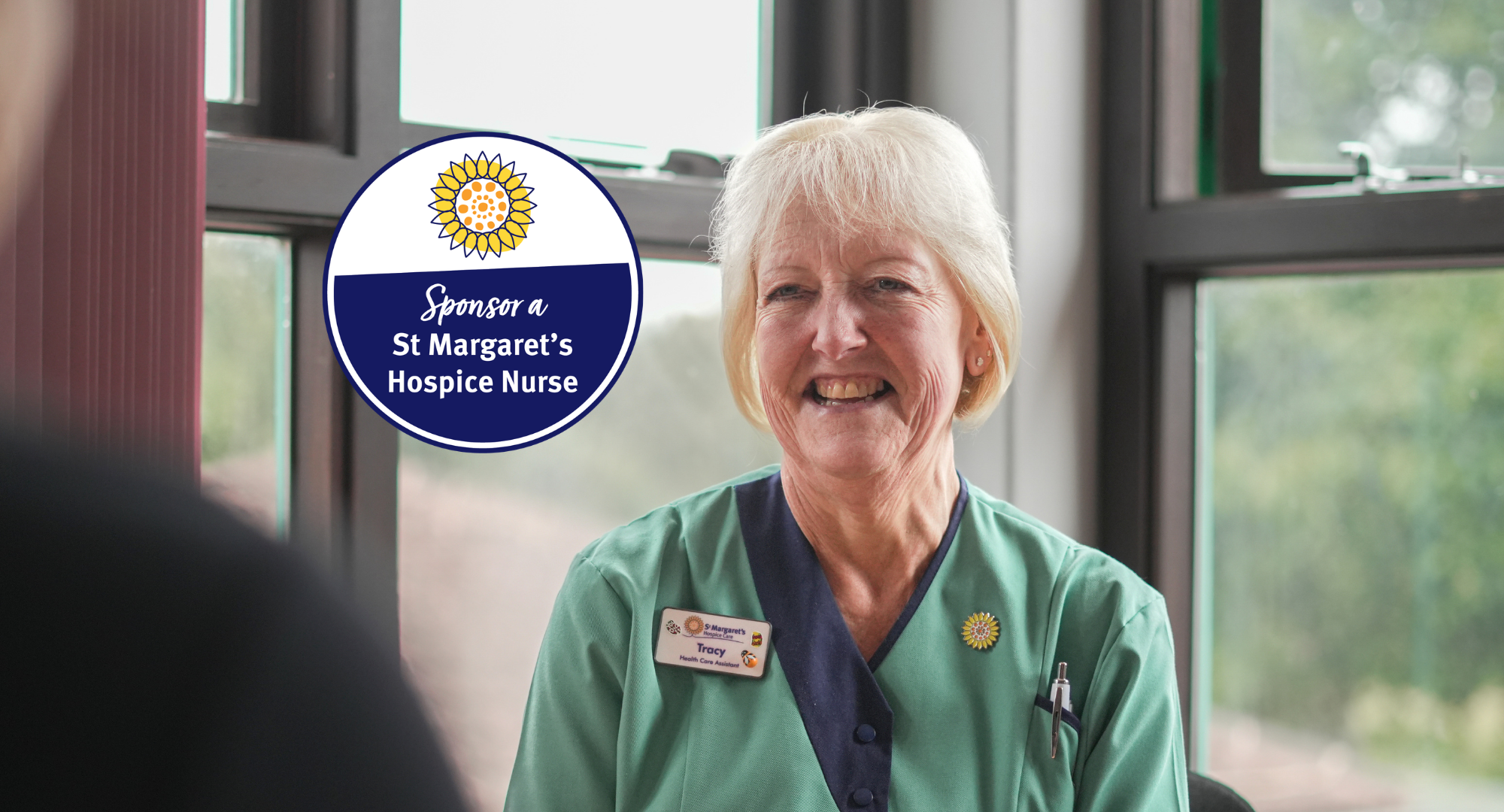Tracey, a Healthcare Assistant at St Margaret's Hospice in Somerset. Sponsor a Nurse