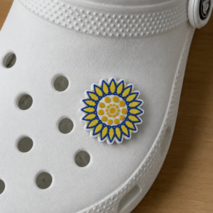 Sunflower shoe charm